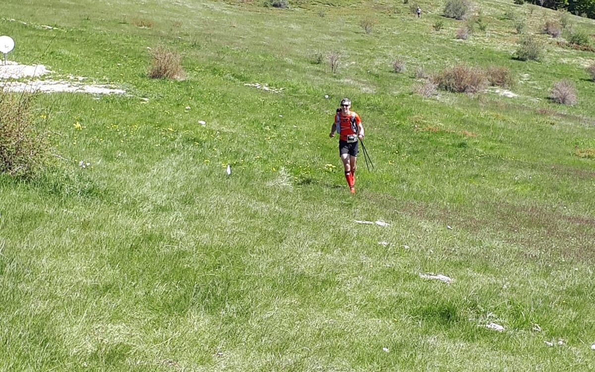 Thomas en course sur le Trail de Haute-Provence